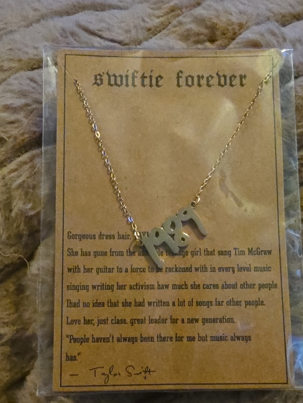 Swiftie Forever Gold-tone 1989 Necklace  - Gold